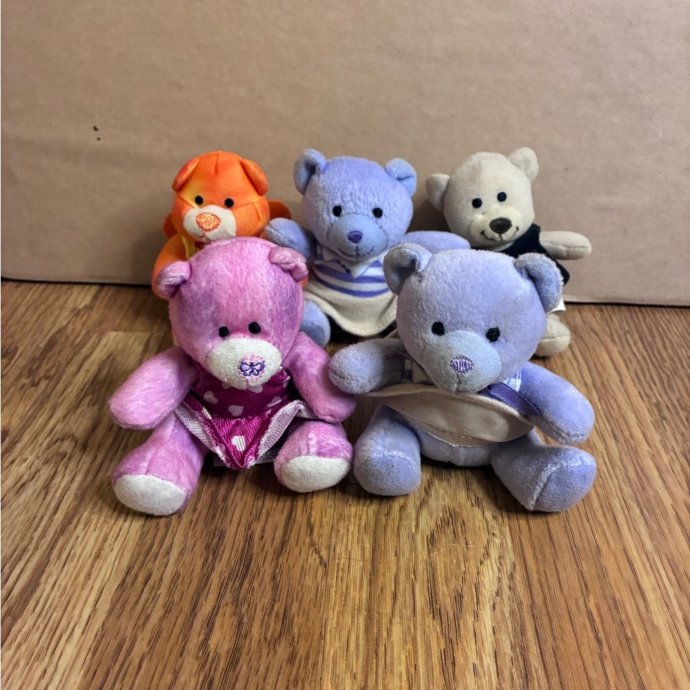 Build A Bear McDonald's Small Bundle Lot Spring Bear, Autumn, Nikki's Bear Toys